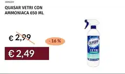 Prezzemolo e Vitale Quasar vetri con ammoniaca offerta