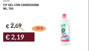 Prezzemolo e Vitale Cif gel con candeggina offerta