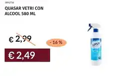 Prezzemolo e Vitale Quasar vetri con alcool offerta
