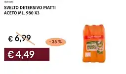 Prezzemolo e Vitale Svelto detersivo piatti aceto offerta