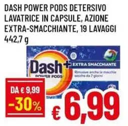 A&O DASH Power pods detersivo lavatrice in capsule, azione extra-smacchiante, 19 lavaggi offerta