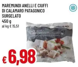 A&O Maremundi anelli e ciuffi di calamaro patagonico surgelato offerta