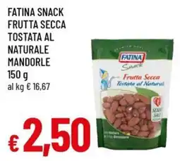 A&O Fatina snack frutta secca tostata al naturale mandorle offerta