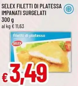 A&O Selex filetti di platessa impanati surgelati offerta