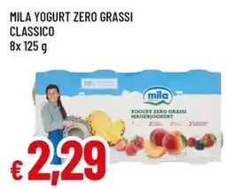 A&O Mila yogurt zero grassi classico offerta