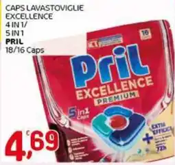 Crai Caps lavastoviglie excellence 5in1 PRIL offerta
