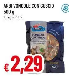 Famila Superstore Arbi vongole con guscio offerta