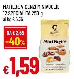 Famila Superstore Matilde vicenzi minivoglie 12 specialità offerta