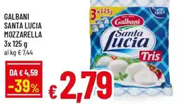 Famila Superstore Galbani santa lucia mozzarella offerta