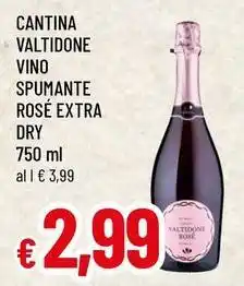 Famila Superstore Cantina valtidone vino spumante rosé extra dry offerta
