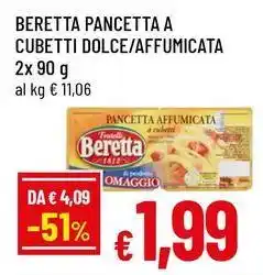 Famila Superstore Beretta pancetta a cubetti dolce/affumicata pancetta affumicata offerta