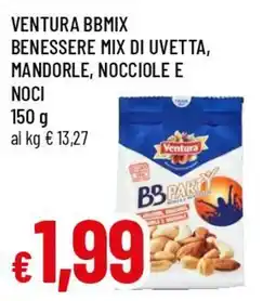 Famila Superstore Ventura bbmix benessere mix di uvetta, mandorle, nocciole e noci offerta