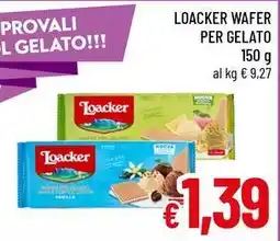 Famila Superstore Loacker wafer per gelato offerta