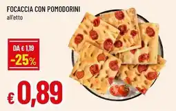 Famila Superstore Focaccia con pomodorini offerta