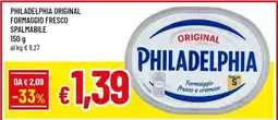 Famila Superstore Philadelphia original formaggio fresco spalmabile offerta