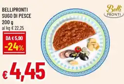 Famila Superstore Bellipronti sugo di pesce offerta