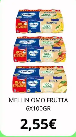Sanitaria Gaia Mellin omo frutta offerta
