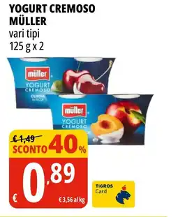 Tigros Yogurt cremoso MÜLLER offerta