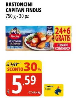Tigros Bastoncini CAPITAN FINDUS offerta