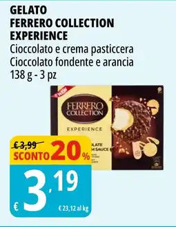 Tigros Gelato ferrero collection experience offerta