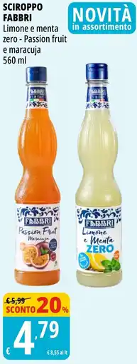 Tigros Sciroppo FABBRI offerta