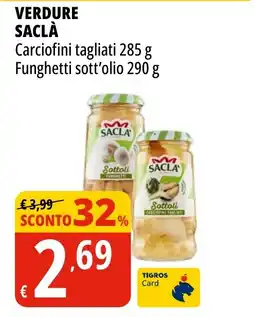 Tigros Verdure SACLÀ offerta