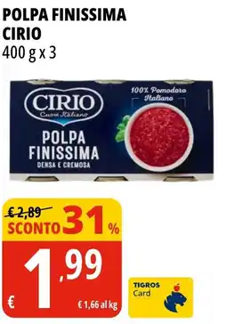 Tigros Polpa finissima CIRIO offerta