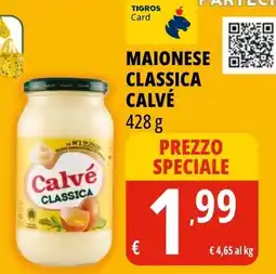 Tigros Maionese classica CALVÉ offerta