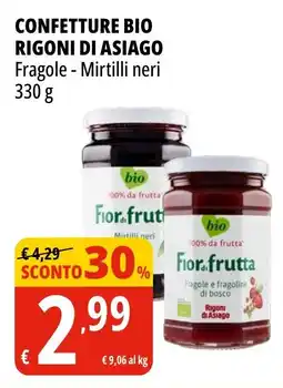 Tigros Confetture bio RIGONI DI ASIAGO offerta