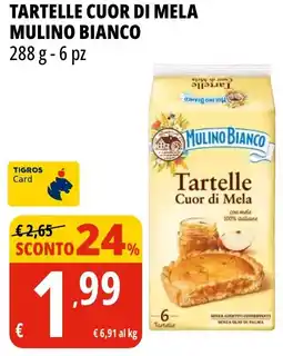 Tigros Tartelle cuor di mela MULINO BIANCO offerta