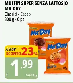 Tigros Muffin super senza lattosio MR.DAY offerta