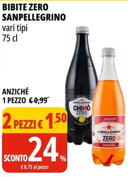 Tigros Bibite zero SANPELLEGRINO offerta