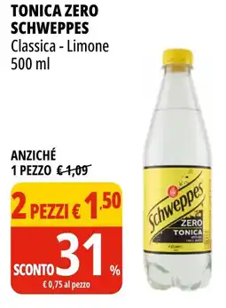 Tigros Tonica zero SCHWEPPES offerta
