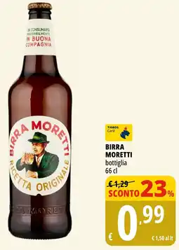 Tigros Birra MORETTI offerta