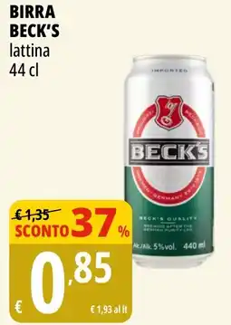 Tigros Birra BECK'S offerta