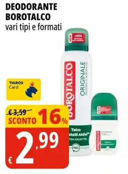 Tigros Deodorante BOROTALCO offerta