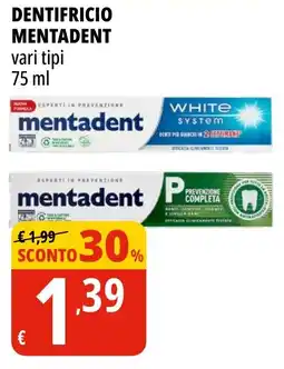 Tigros Dentifricio MENTADENT offerta