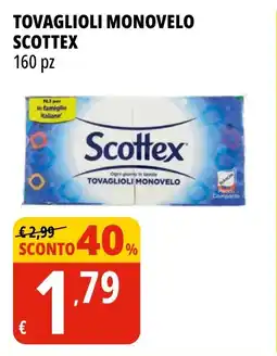 Tigros Tovaglioli monovelo SCOTTEX offerta