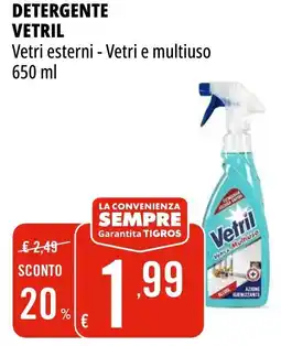 Tigros Detergente VETRIL offerta