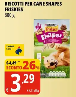 Tigros Biscotti per cane shapes FRISKIES offerta