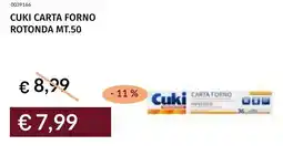 Prezzemolo e Vitale Cuki carta forno rotonda mt.50 offerta