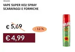 Prezzemolo e Vitale Vape super ko2 spray scarafaggi e formiche offerta