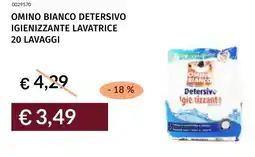 Prezzemolo e Vitale Omino bianco detersivo igienizzante lavatrice offerta