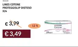 Prezzemolo e Vitale Lines cotone proteggislip disteso x24 offerta