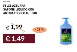Prezzemolo e Vitale Felce azzurra sapone liquido con antibatterico offerta