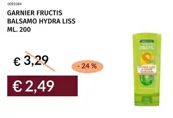 Prezzemolo e Vitale Garnier fructis balsamo hydra liss offerta