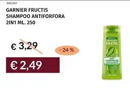 Prezzemolo e Vitale Garnier fructis shampoo antiforfora 2in1 offerta