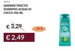 Prezzemolo e Vitale Garnier fructis shampoo acqua di cocco offerta