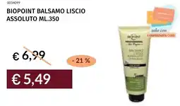 Prezzemolo e Vitale Biopoint balsamo liscio assoluto offerta