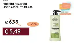 Prezzemolo e Vitale Biopoint shampoo liscio assoluto offerta